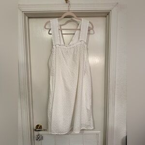 NWOT Everlane Eyelet Smocked Dress